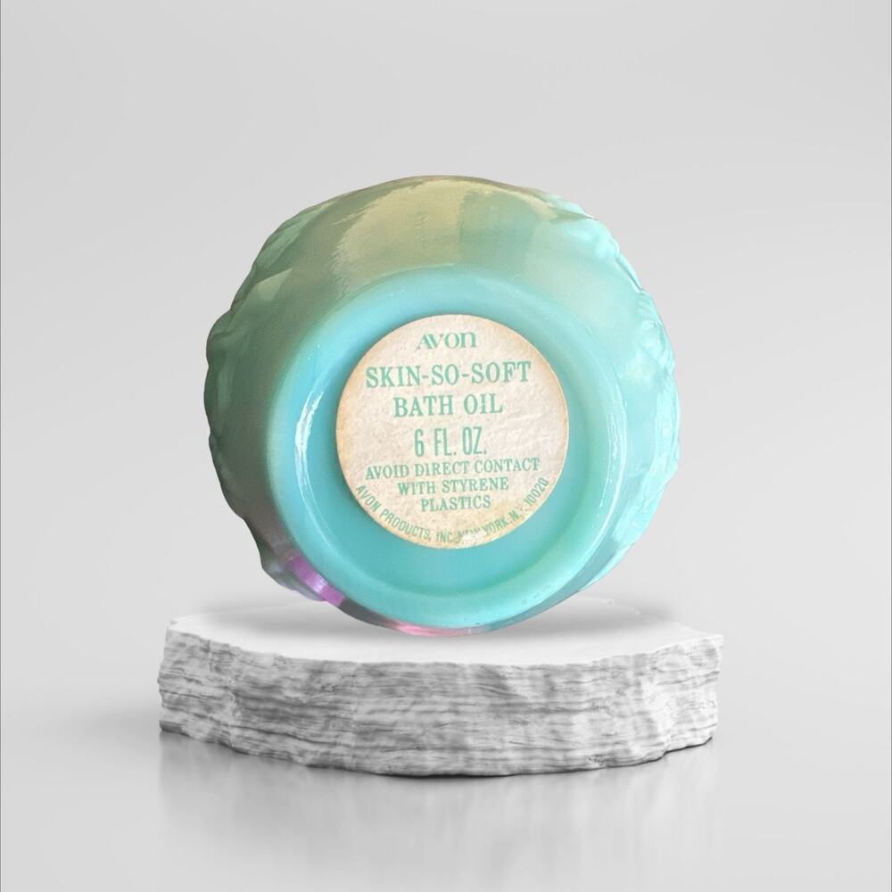 Jadite Avon Skin-so-Soft vintage Oil Jar - Picture 3 of 5